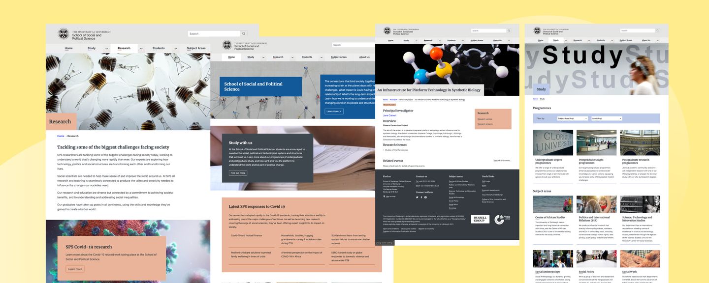 School of Social and Political Science templates